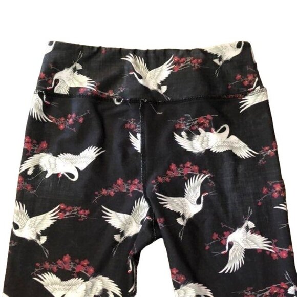 Evolution and Creation Leggings Womens M Used Bird Print Work Out - Picture 7 of 11